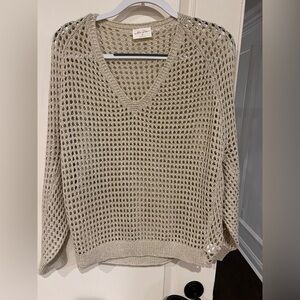 Open knit sweater